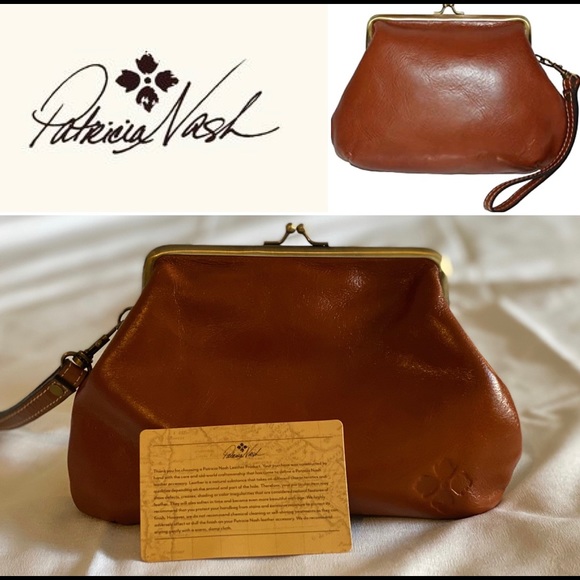 PATRICIA NASH Savena Framed Kisslock Wristlet